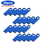 Металлический USB флеш-накопитель 20 шт.лот, 8 ГБ, 16 ГБ, 32 ГБ, 64 ГБ, флеш-накопитель Usb 2,0, флешка с реальной емкостью, бесплатный Пользовательский логотип