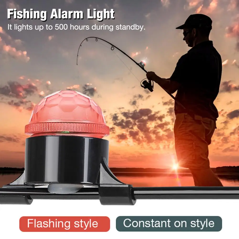 

Fishing Alarm Light Rod Tip Carp Night Fishing Bite Alert Lamp Auto Recognition Bite Indicator Fishing Gear Accessories