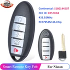 KEYECU S180144507 БЕСКЛЮЧЕВОЙ Go FSK 433,92 МГц PCF7953M 4A чип для Nissan Rogue 2019 2020 2021 SUV дистанционный смарт-ключ для автомобиля KR5TXN4