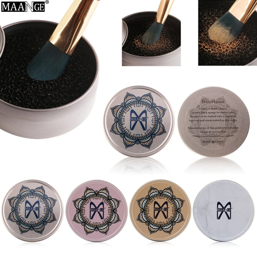MAANGE 1 шт. Кисть для макияжа очищающая губку средство снятия пудры моющая Чистка