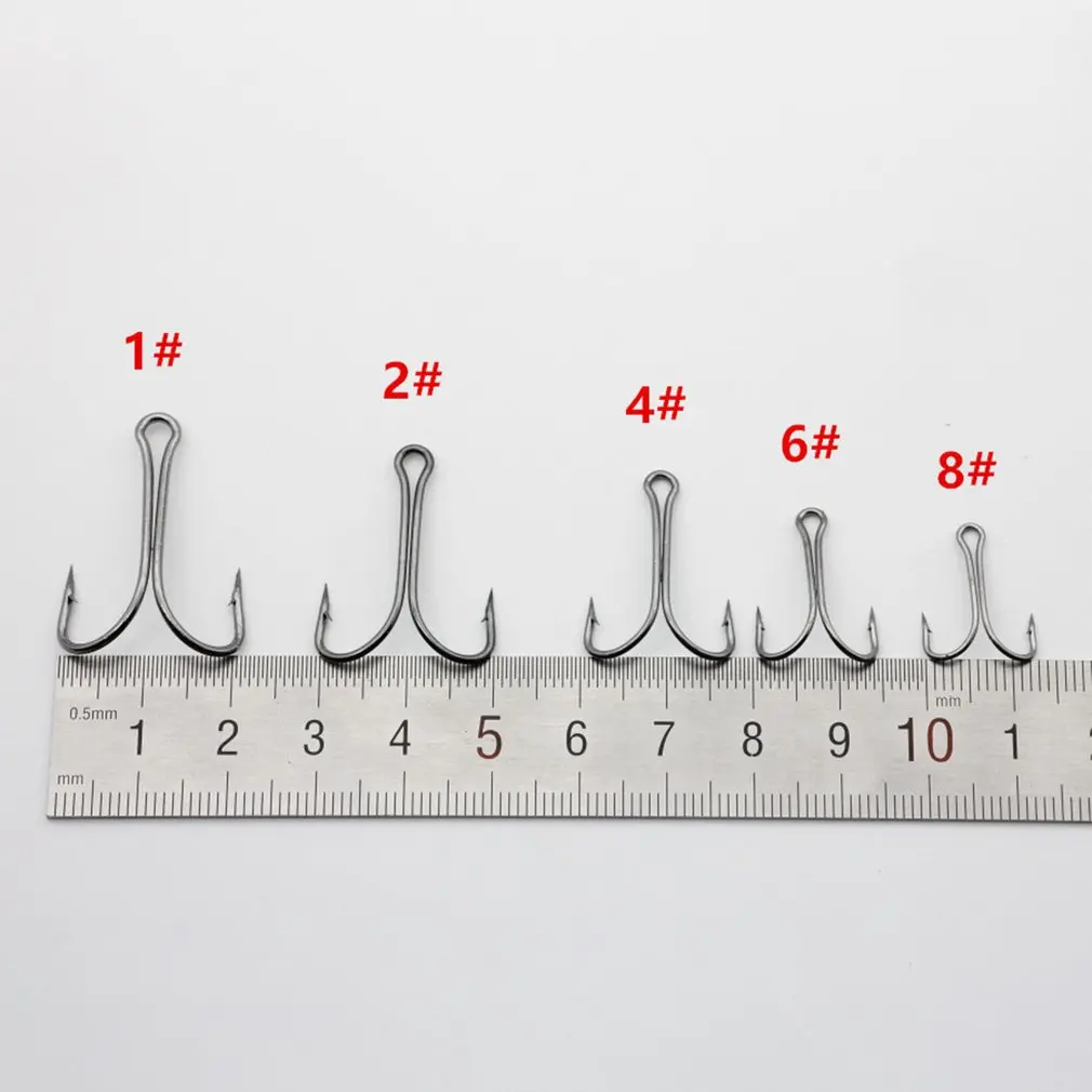 

20PCS/SET Durable Use Carbon Steel Fishing Hooks Crank Hook Fly Tying Double Hook For Lure Outdoor Fishing Accessories
