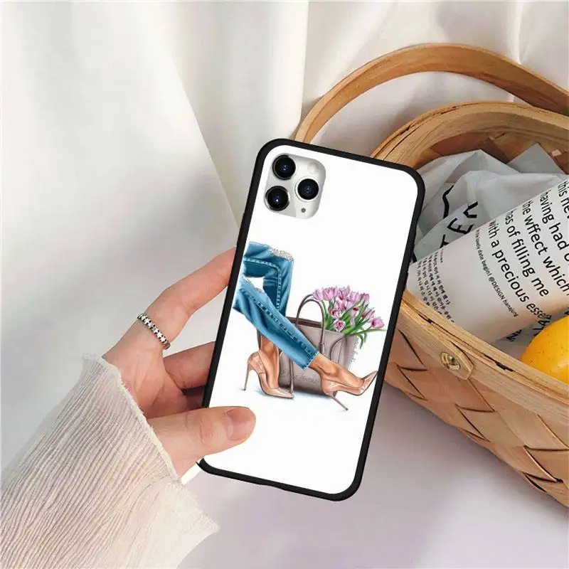 

VOGUE Girl boss coffee Phone Case for iPhone 11 12 pro MINI XS MAX 8 7 6 6S Plus X 5S SE 2020 XR