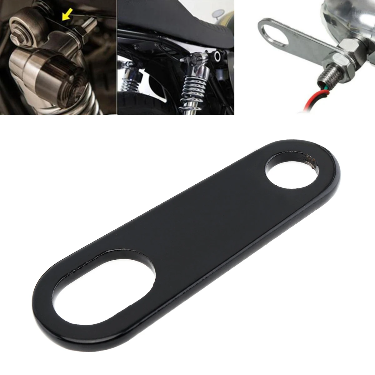 

Motorcycle Turn Signal Light Lamp Holder Universal Shock Mount Brackets Fork Ear Clamp Metal Accessories for Motorcycle Scooter