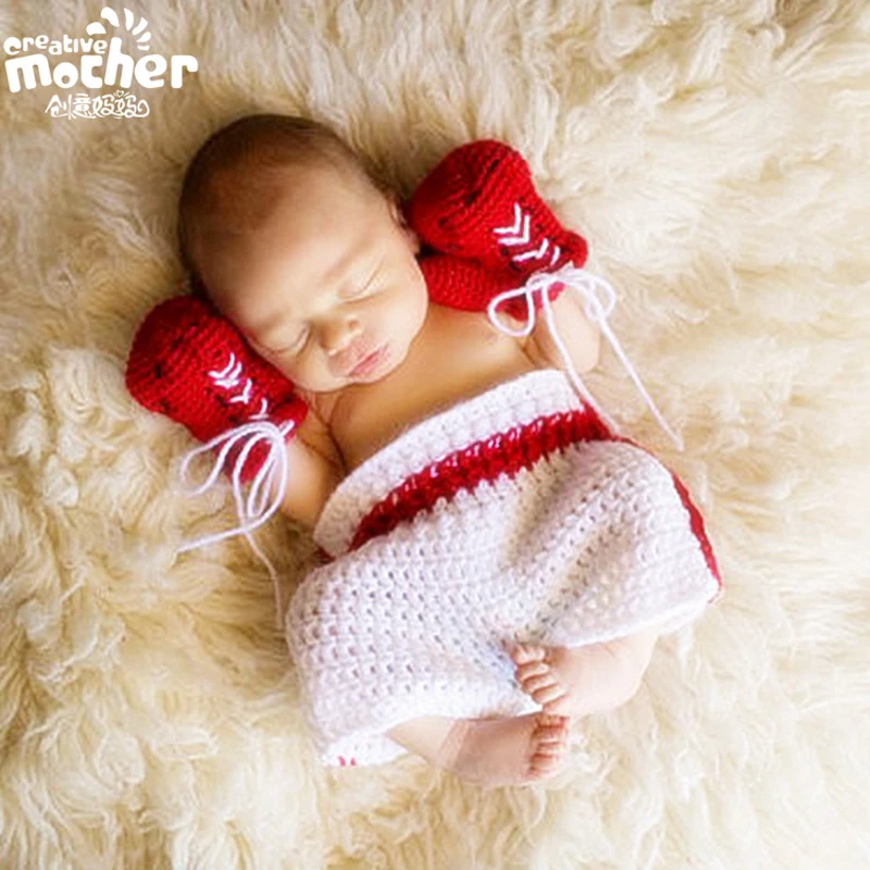 

Crochet Newborn Photography Props Infant Knitted Baby Costume Set Baby Clothing Accessories Clothes Kit For Baby Newborns Gifts