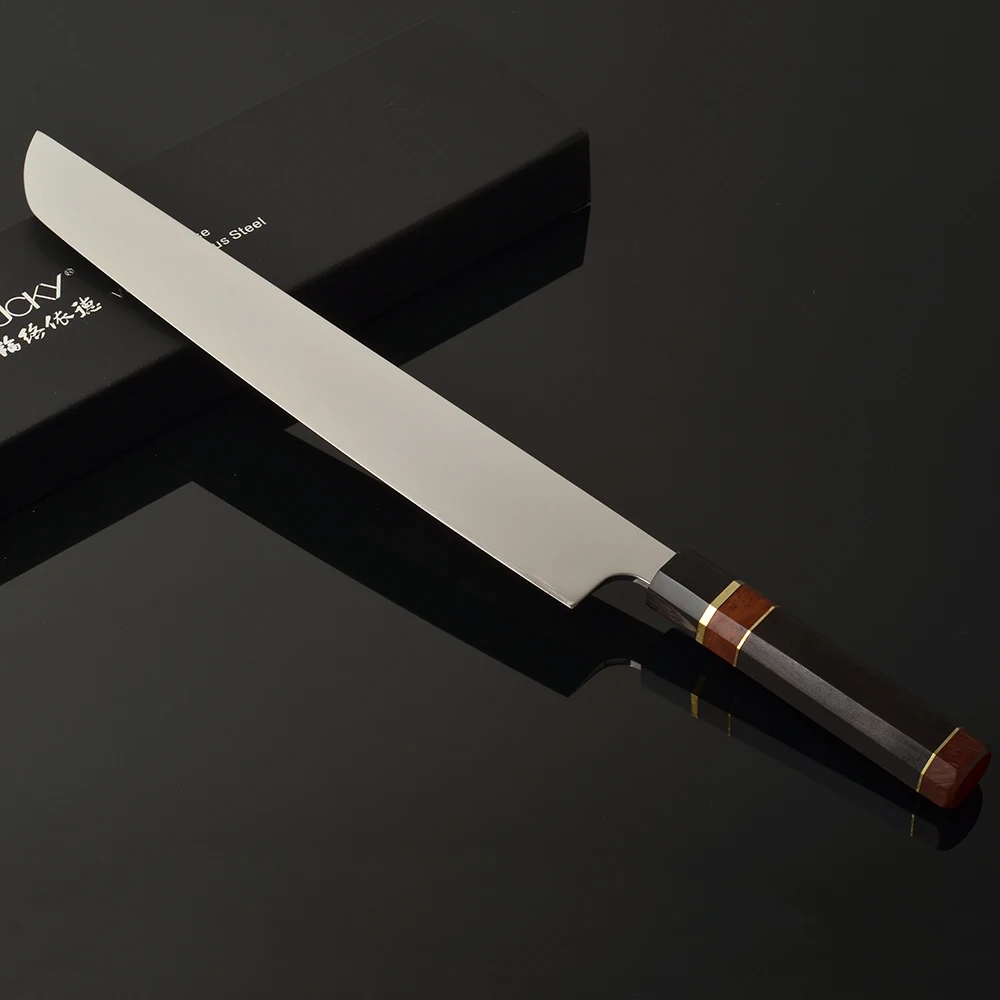 

12inch Japanese Sashimi Sushi Kitchen Knife vg10 Damascus Steel Scabbard Japan Chef Sushi Salmon Fish Filleting Knives 4.1G+