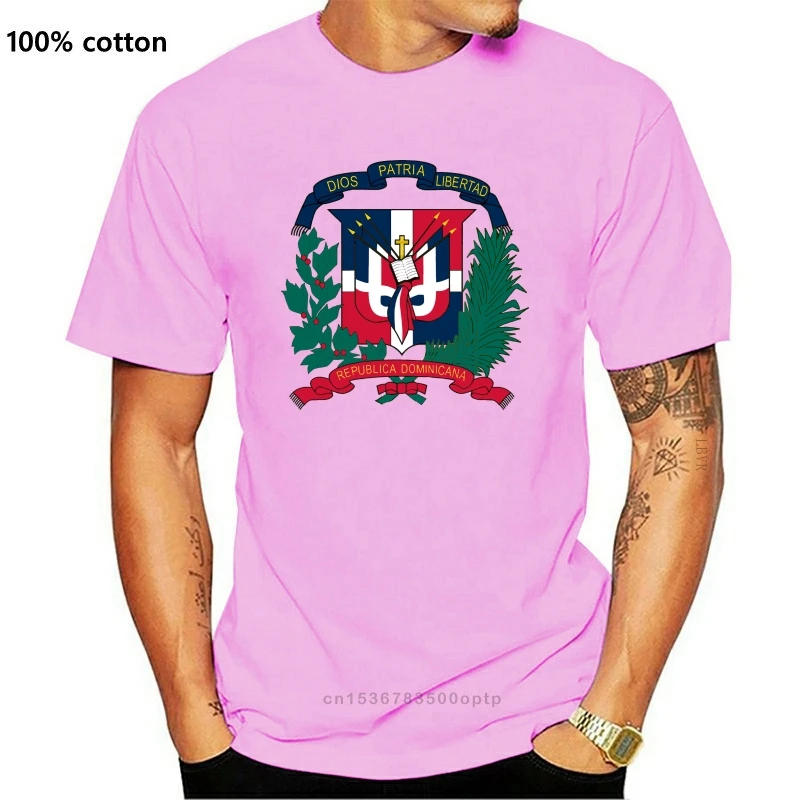 

New quality printing Popular Dominican Republic Coat Of Arms Shirt 3D Printed Men's T Shirt High Quality Short Sleeve Tees