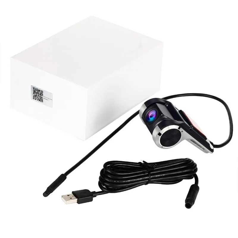 Black Android автомобильный видеорегистратор, видеорегистратор, USB 1080P HD, ночное видение, циклическая запись, g-сенсор, широкоугольный Автомобильный регистратор - Название цвета: Black