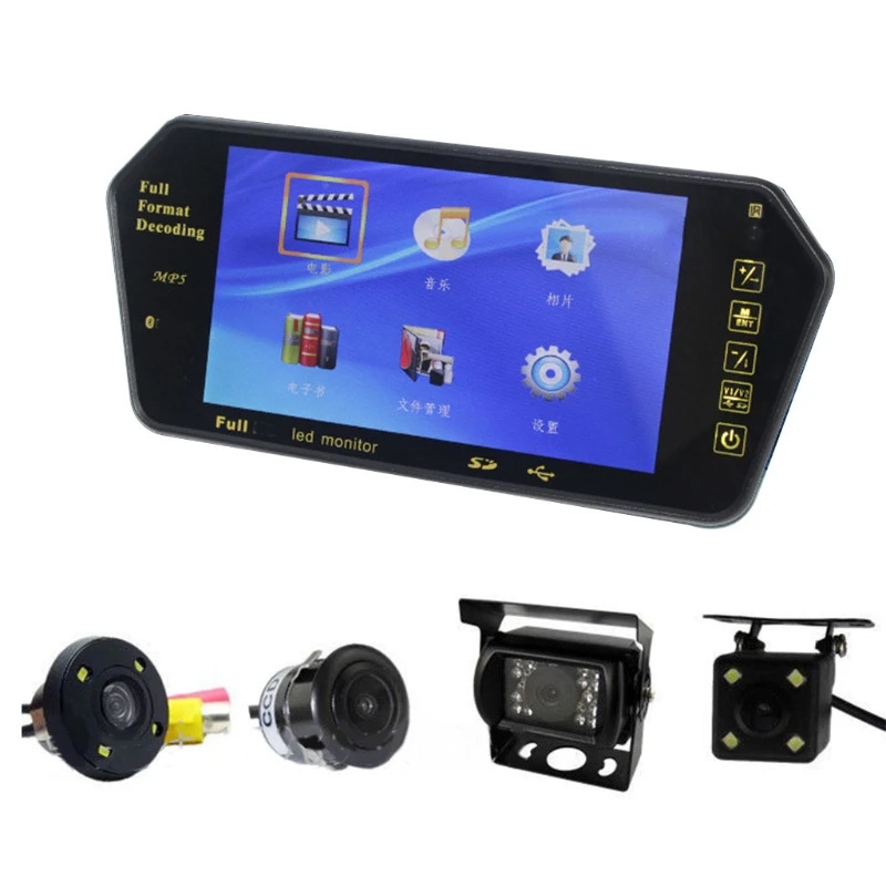 

High Definition Rear View Mirror LCD Display Reversing Camera Car Backup Screen Dropshipping