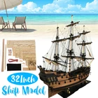 Набор для сборки корабля сделай сам, деревянная модель корабля, 32 дюйма, комплект для украшения, подарок для детей, взрослых, мальчиков и девочек