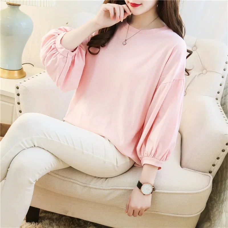 

T-Shirt lavender Women Short Sleeves Shirt 100% Cotton Awesome Femme Summer Top