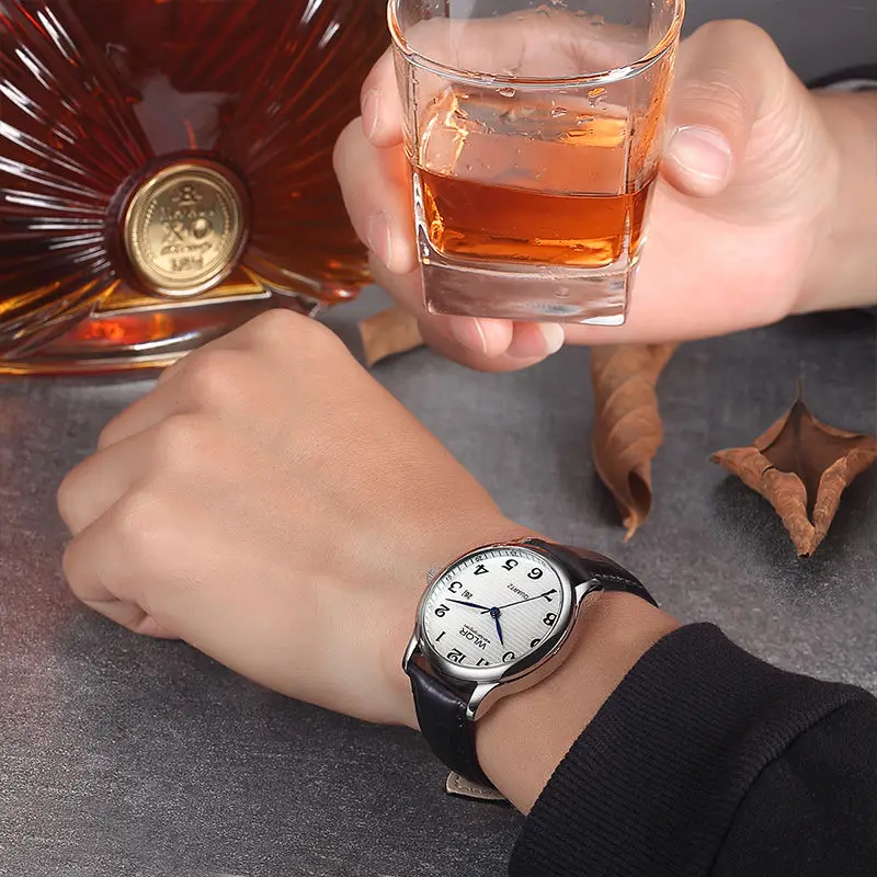 

Men's Watches Top Brand Luxury Genuine Leather Casual Quartz Waterproof Wristwatch Mens Relogio Masculino Male Clock Gift