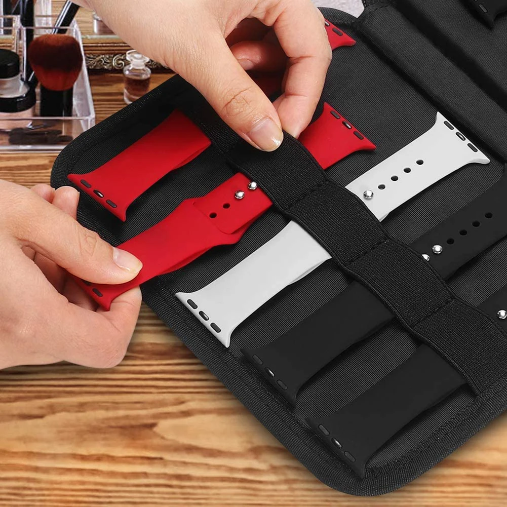 New Watch Organizer Box Multiple Specifications Portable for Apple Watch Strap Travel Carrying Case Watchband Storage Bag Pouch