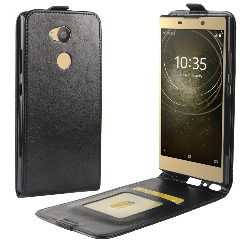 Чехол книжка для Sony Xperia L2 из искусственной кожи цветной телефона H3311 H3321 H4311 H4331Flip