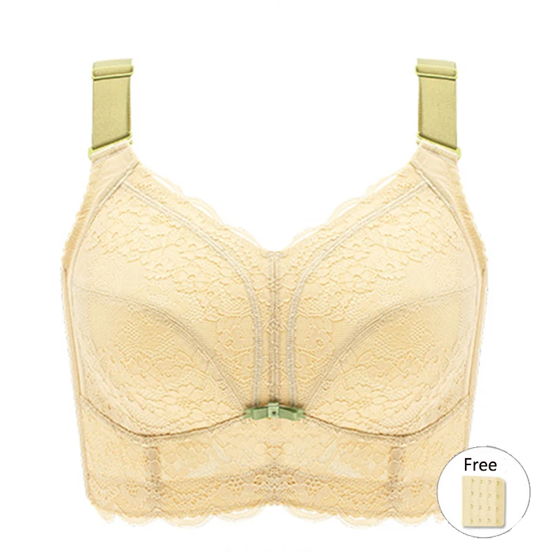 Wireless Minimizer Bra for Women Full Coverage Non Padded Lace Underwear Push Up Bras Female Lingerie 36 38 40 42 D E F G H I J