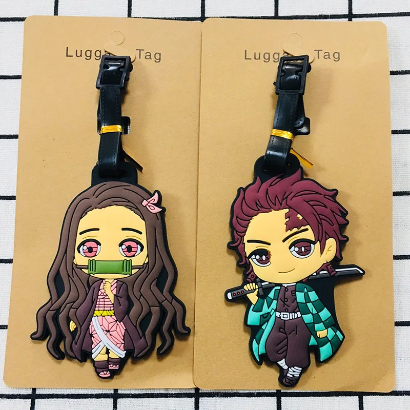 Мультфильм Аниме демон убийца Kimetsu no Yaiba брелок из ПВХ Kamado Tanjirou Nezuko Beading pass
