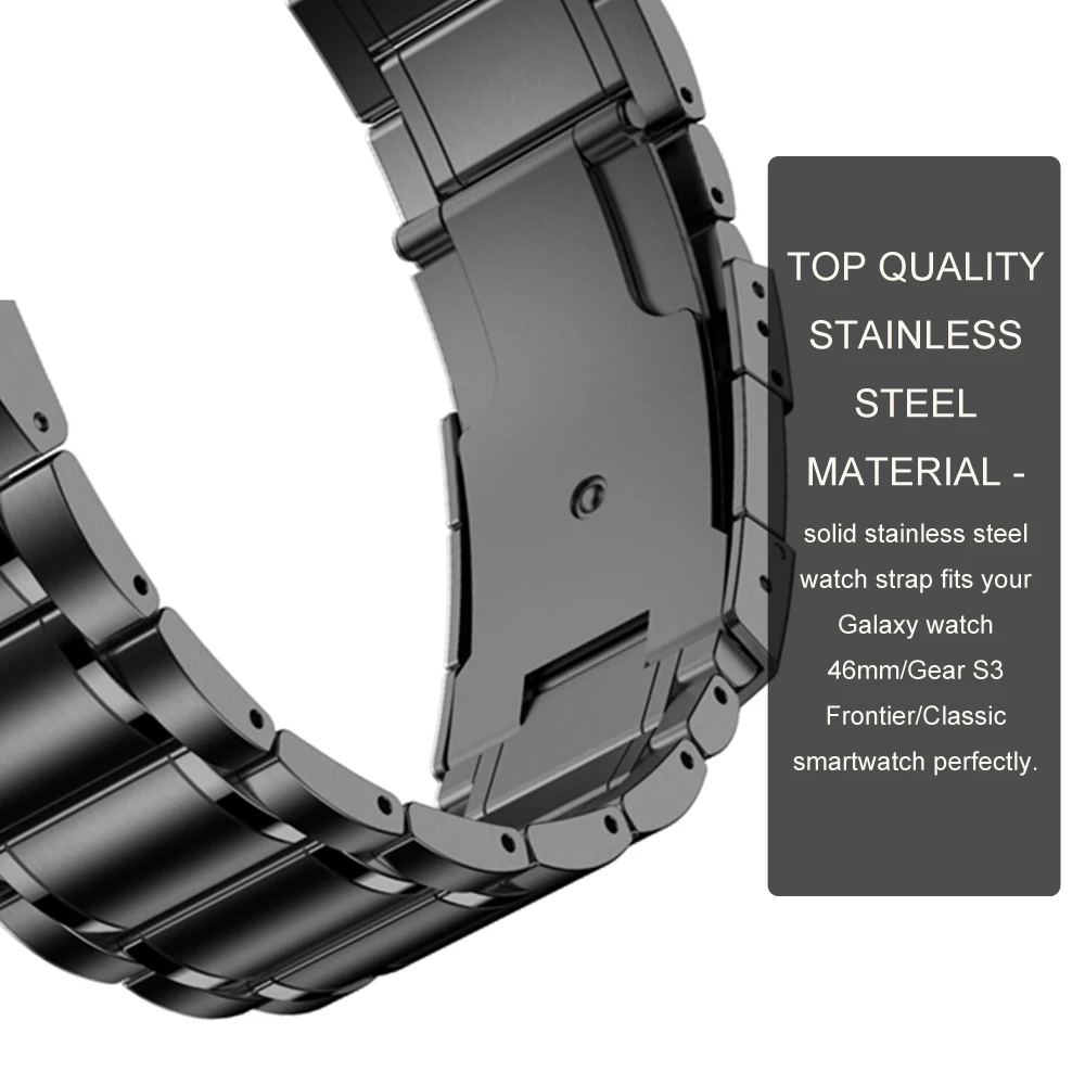 Ремешок без зазоров для samsung galaxy watch 46 мм Gear S3 Frontier band браслет Classic | Наручные часы