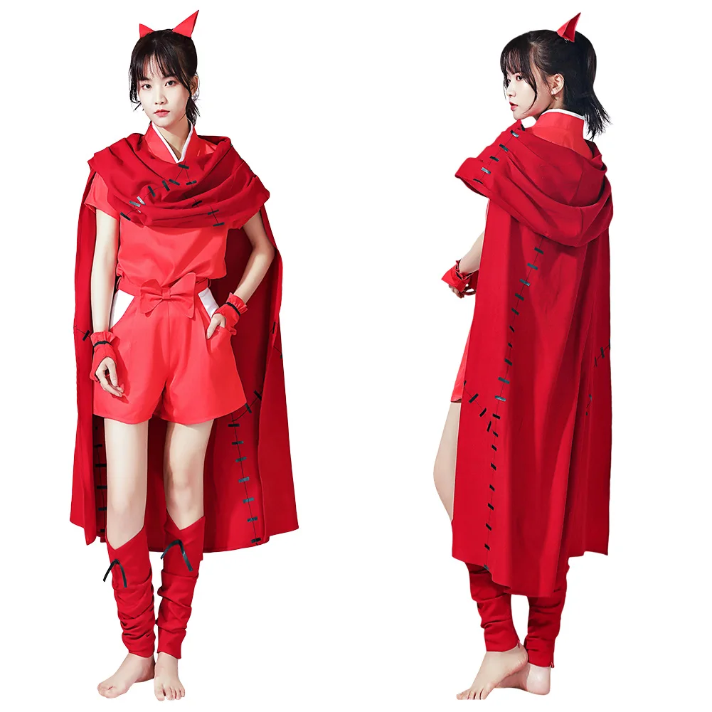 

Косплей Костюм принцессы яшахим, полудемон, мороха, платье Чонсам для взрослых девочек, накидка, костюм на Хэллоуин, карнавальные костюмы