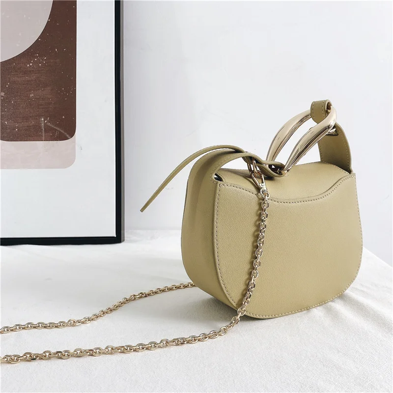 

Small Women 2021new Messenger Bags Genuine Leather Chains Crossbody Bags for Women Luxury Designer Shoulder Bags Female Handbags