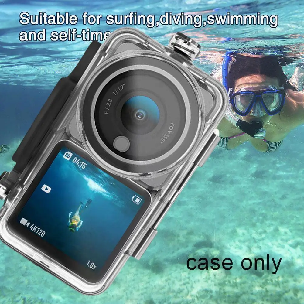 

Водонепроницаемый чехол для спортивной камеры DJI Osmo Action 2, прозрачный чехол для дайвинга, защитный чехол для подводной съемки