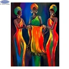 5D алмазная живопись, Алмазная мозаика, абстрактное искусство, живопись, Африканская женщина, стразы, вышивка крестом, алмазная вышивка, Декор