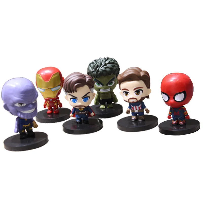 Disney Мстители игрушка Марвел Модель Железный человек человеком пауком для