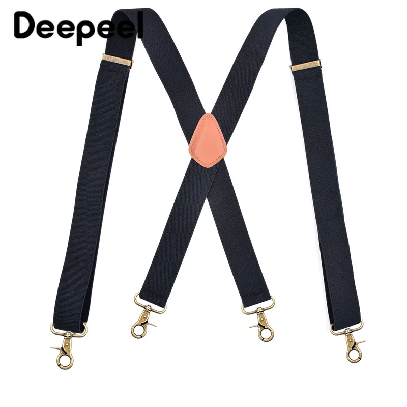 Deepeel 1 шт. 3.5X120cm Для мужчин 4 пряжки с зажимом Регулируемая х образные Бронзовый