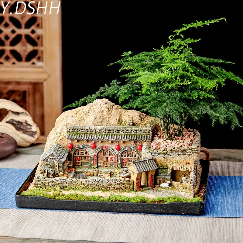 Бонсай декор для выращивания зеленых растений балкон керамический горшок