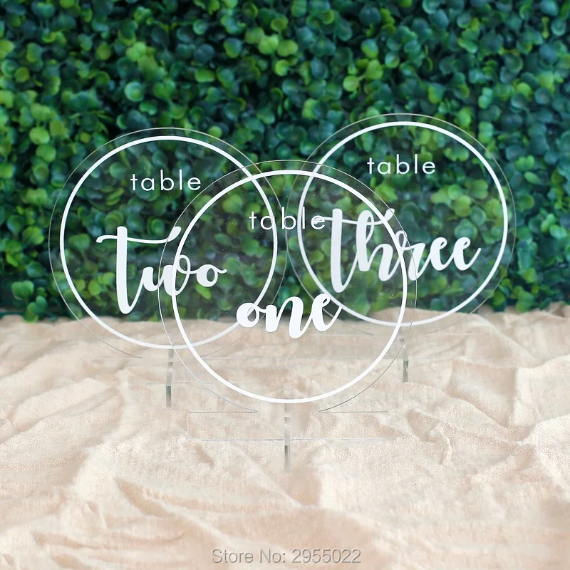 Элегантный акриловый золотой круглый стол с цифрами номера свадебных столов