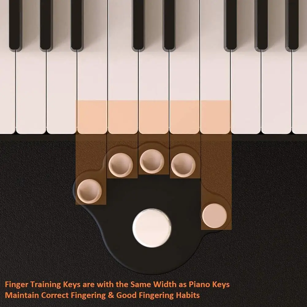 

Piano Finger Trainers Fingers Strength Training Pads Tools 1 For beginner Finger Pair Soft Piano Finger keyboard Corre