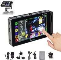 timbrecod dc 56 5 5 inch camera video monitor touch screen field monitor 1920 x 1080 ips 4k hdmi av dc input for dslr camcorder