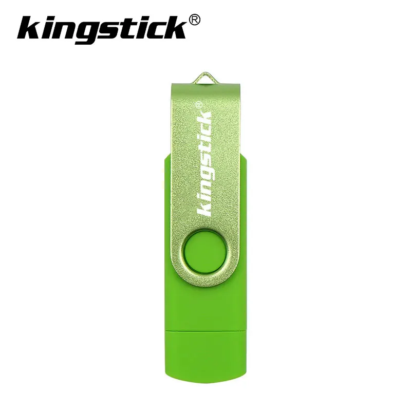 green Лучший USB флеш-накопитель для Android, смартфон, 64 ГБ, флешка, 32 ГБ, OTG флеш-накопитель, металлическая карта памяти, 16 ГБ - Цвет: green