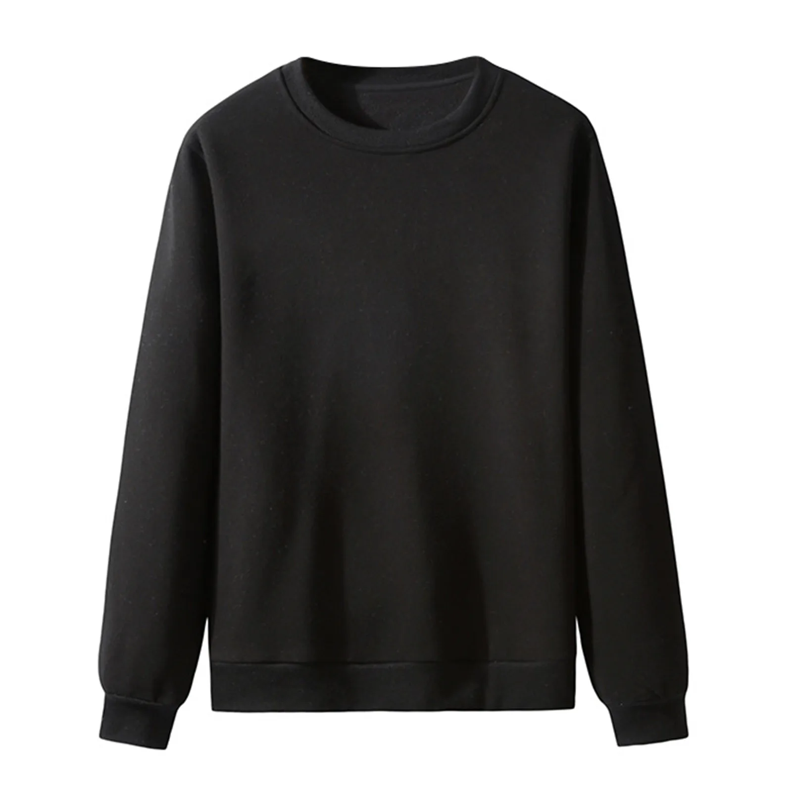 

Мужской осенне-зимний Повседневный модный свитер, Приталенный топ с круглым вырезом, повседневный Однотонный свитер с длинными рукавами, т...