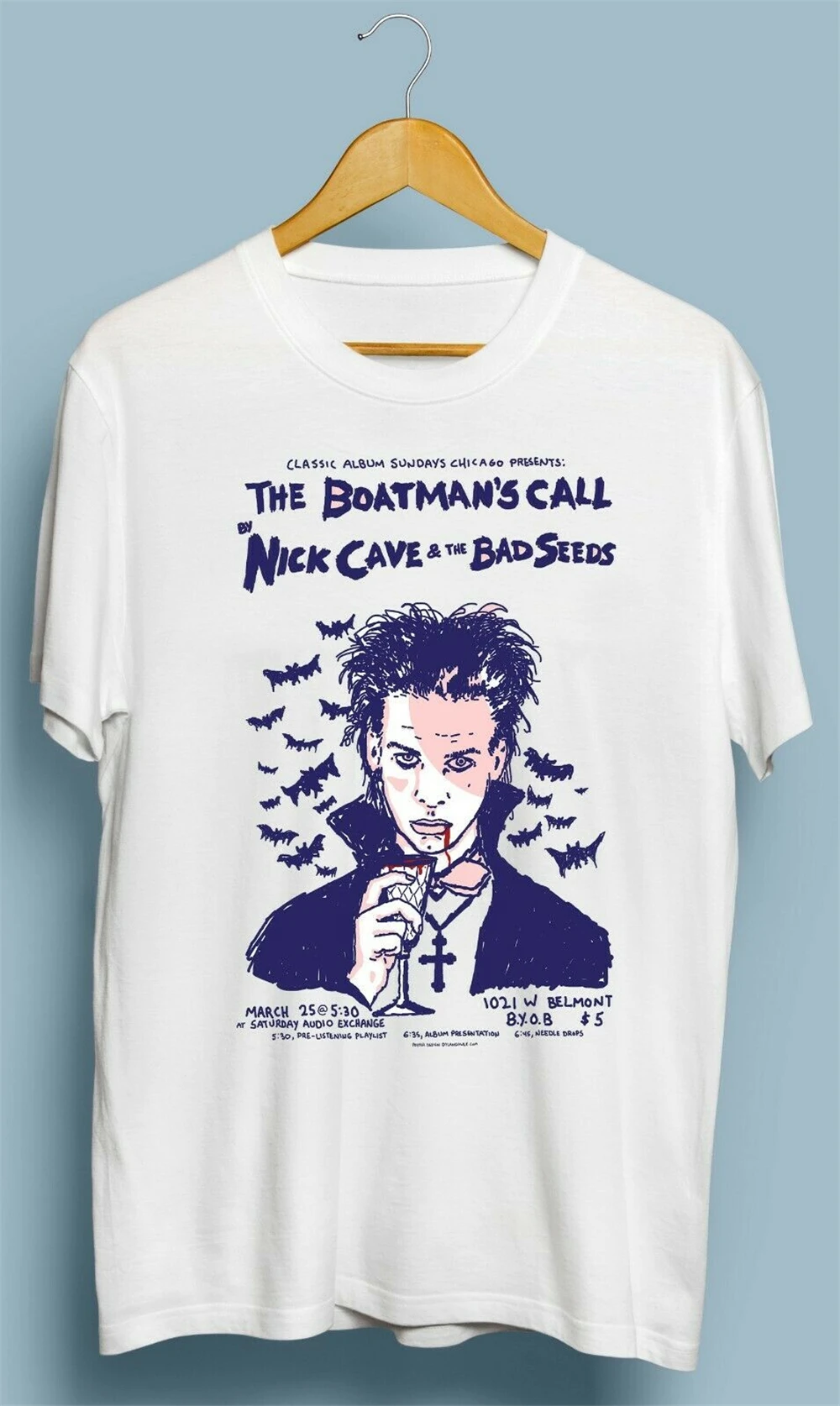 Винтажная Футболка Nick Cave Boatmans Call Размер S M L Xl 2Xl Harajuku топы Модные классические