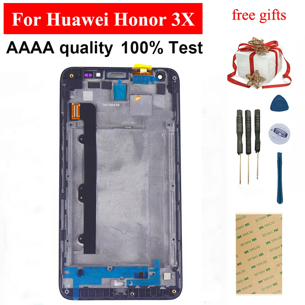 Для huawei Honor 3X ЖК дисплей Дисплей G750 T01 T00 U10 Сенсорный экран планшета Сенсор Панель