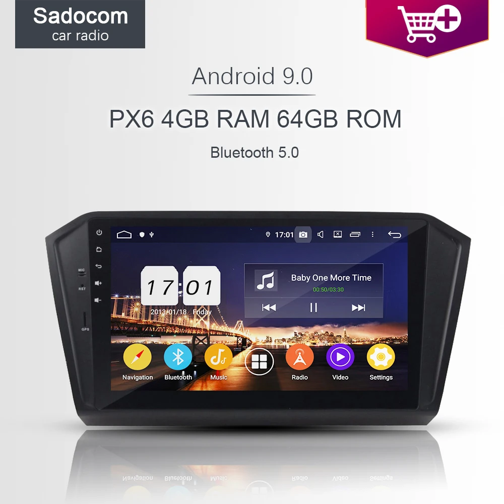 Автомагнитола PX6 10 1 дюйма Android 0 4 Гб ОЗУ 8 ядер 64 ПЗУ автомобильный DVD плеер GPS Glonass RDS