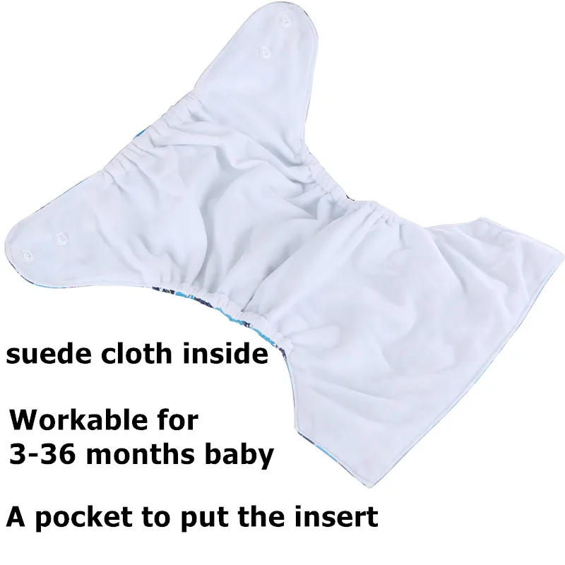 Simfamily 4pcs/Set Washable Eco-Friendly Cloth Baby Diaper Reusable Adjustable Diapers Nappy Cover Fit 3-15kg | Мать и ребенок