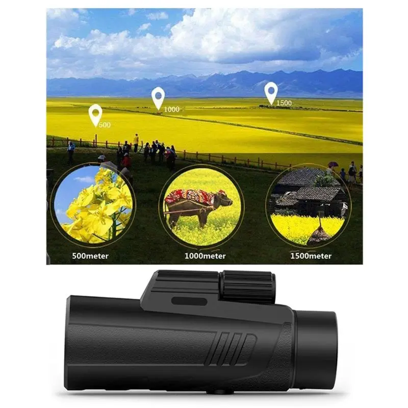 

10x42 Monocular Telescope Vision Life Waterproof Long Range Monocular With Bak4 Prism For Camping Bird-watching