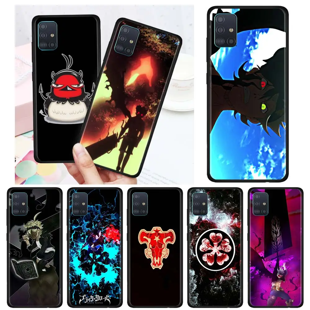 

Manga Anime Black Clover Shockproof Cover for Samsung Galaxy A51 A71 A21S A50 A70 A10 A10S A20 A20E A30S A31 Phone Soft Shell