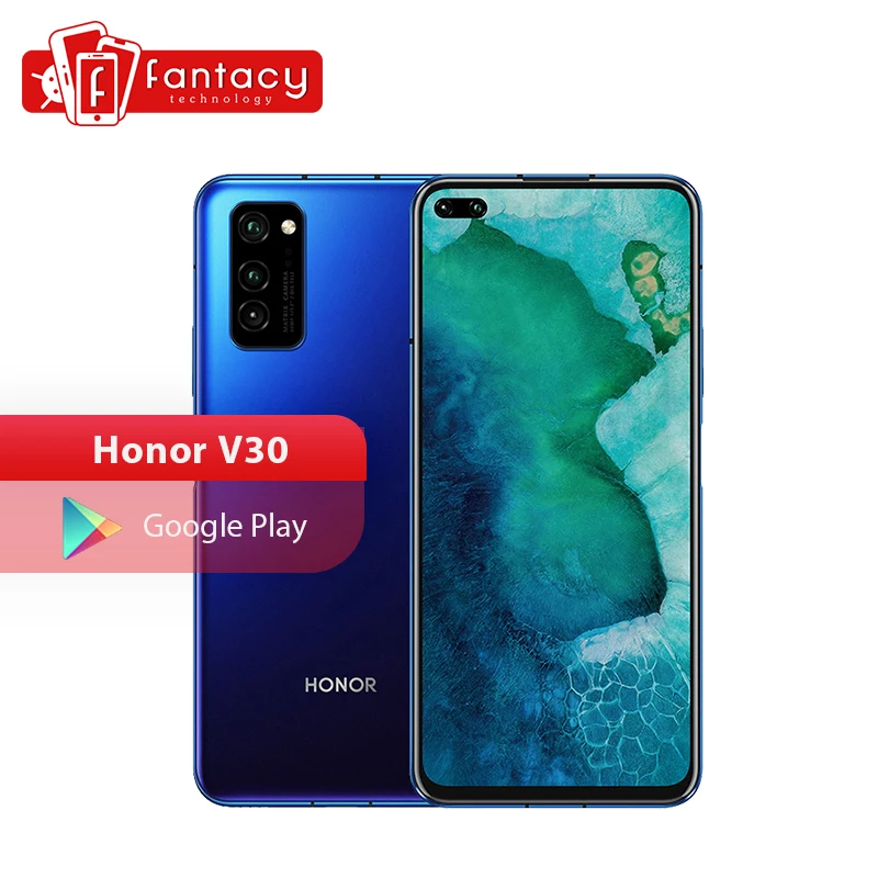 Honor V30 View 30 5G смартфон Kirin 990 Octa Core 40MP AI Triple Camera 16Core GPU 40W SuperCharge сотовые телефоны Google