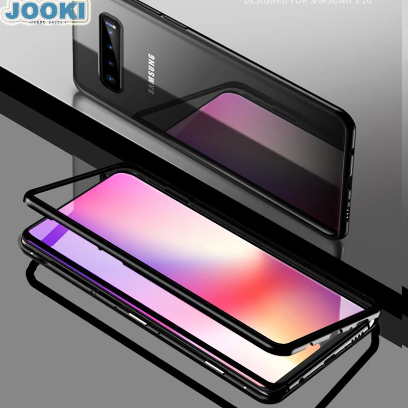 S8 алюминиевая рамка магнит защитный чехол для samsung Galaxy S8plus металлический бампер чехол для samsung Galaxy S9 S9plus бампер чехол