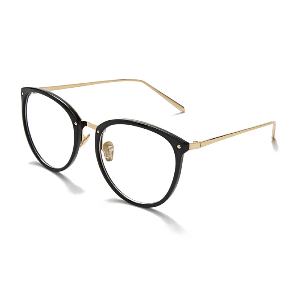 

Optical Glasses Frame Women Men Round Oversized Eyeglasses Frames Metal Spectacles Clear Lenses Glasses