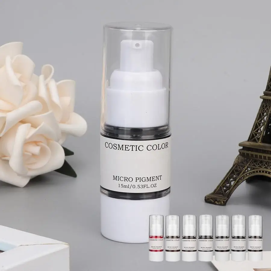 Тату чернил растительные экстракты микроблейдинг длительная татуировка для губ