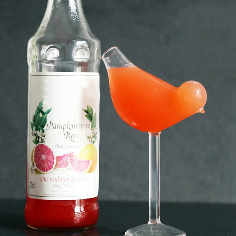 Горячая XD-150Ml креативная чаша для коктейля в форме птицы стеклянная