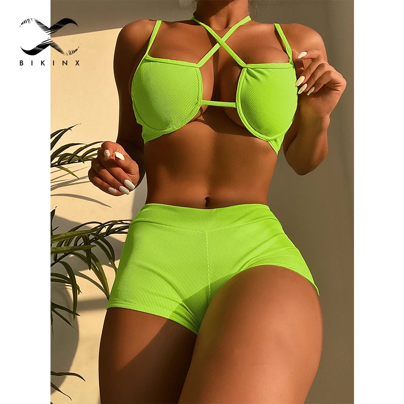 

Neon bikinis Underwired push up swimsuit women String bathing suit swimwear conjunto biquinis feminino trajes de baño mujer 2022