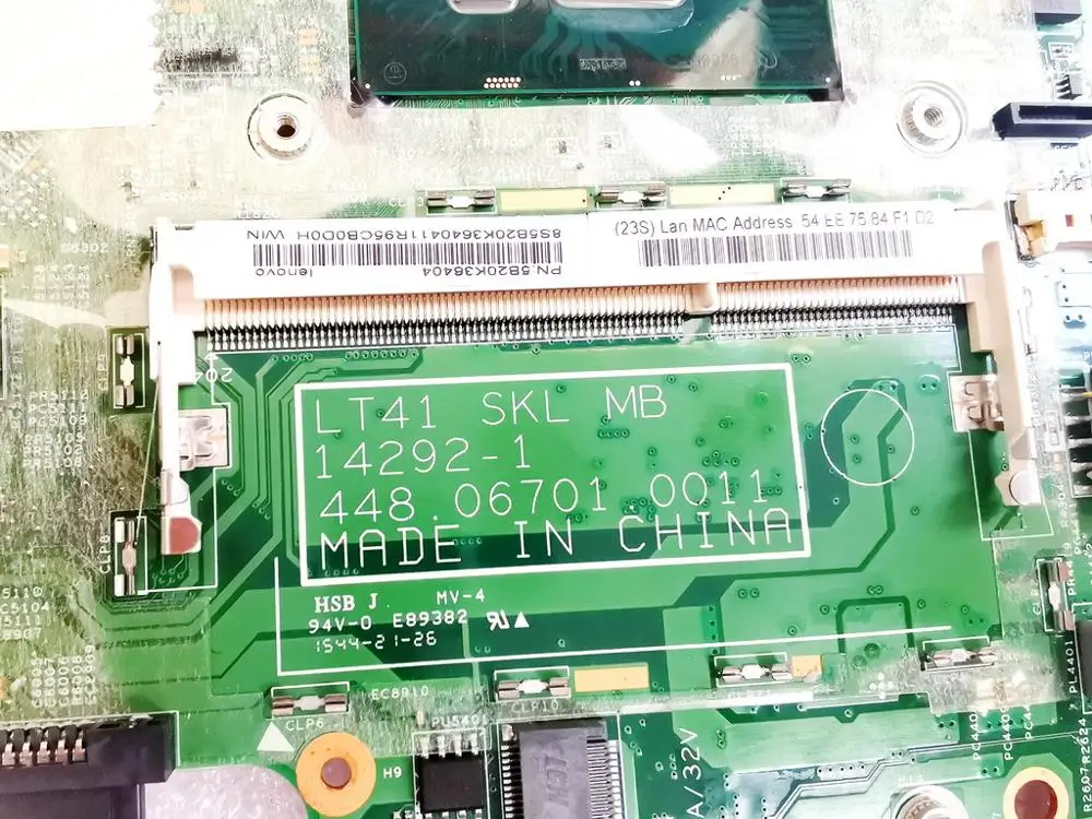 Оригинальная материнская плата для ноутбука Lenovo YOGA 500-15ISK I5-6200U LT41 14292-1 448.06701.0011