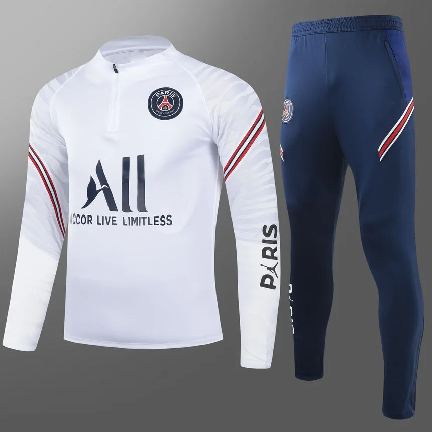 

jacket suit kit 21- 22 psg training suit long sleeve HAKIMI RGIO RAMOS KIMPEMBE MARQUINHOS VERRATTI Training shirt POLO football