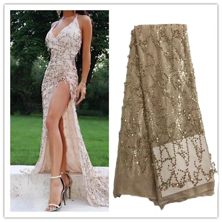 Африканская кружевная ткань французские блестки сетчатые кружева