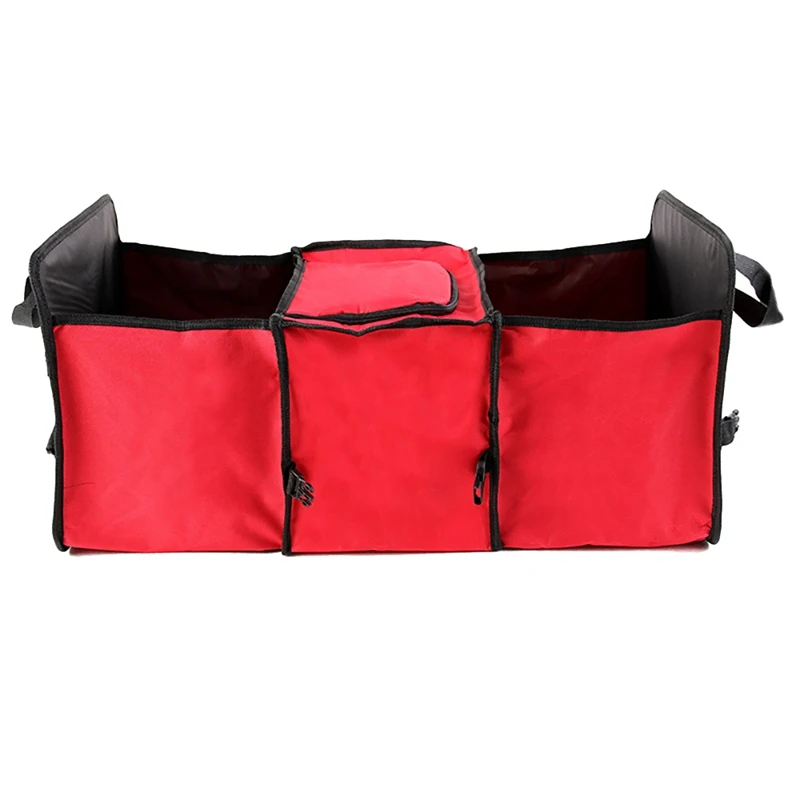 

Car Trunk Organizer with Insulated Cooler Bag Car Backup Storage Box Storage Bag Car Interior for Picnic for Cars