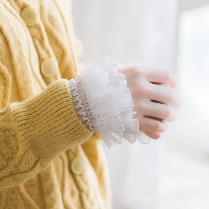 Женский Готический свитер в стиле ретро с оборками и расклешенными рукавами