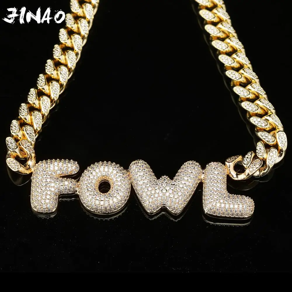 JINAO Тяжелые пользовательские наименования модные мужские ювелирные изделия с